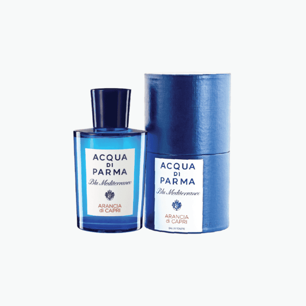 Acqua di Parma Blu Mediterraneo Arancia di Capri fragrance bottle with packaging.