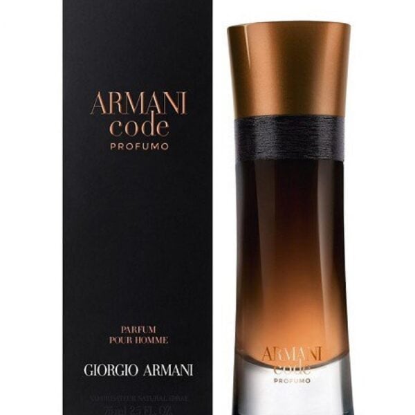Armani Code Profumo EDP 125ml fragrance with sleek bottle design.