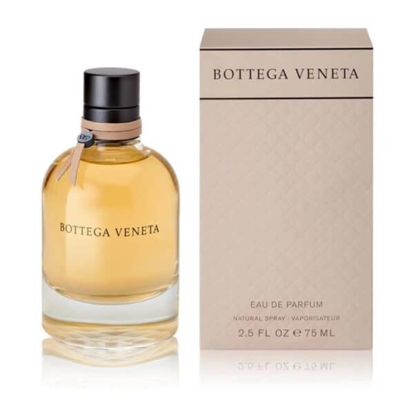 Elegant Bottega Veneta Pour Femme EDP perfume bottle with packaging.