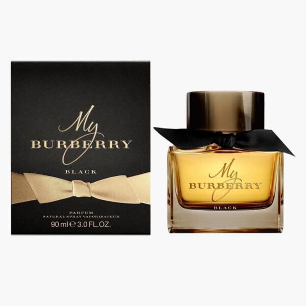 Burberry My Burberry Black perfume bottle and box, elegant fragrance for women.