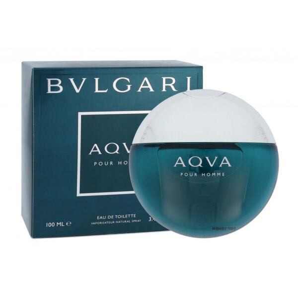 Bvlgari Aqva Pour Homme fragrance bottle with packaging, 100ml size.