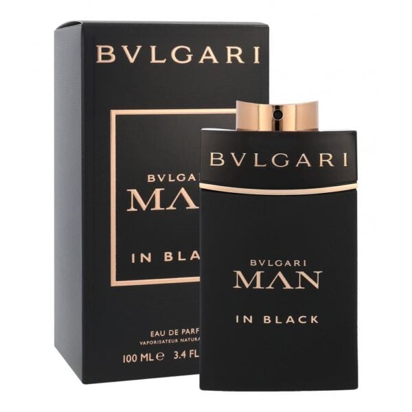 Bvlgari Man In Black fragrance bottle with packaging, 100ml size.