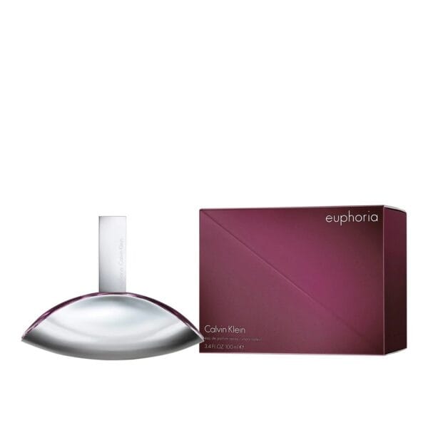 Euphoria by Calvin Klein perfume bottle and box, 100ml, for women.