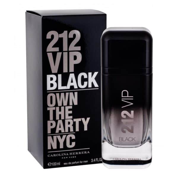 Elegant 212 VIP Black perfume bottle for men by Carolina Herrera.