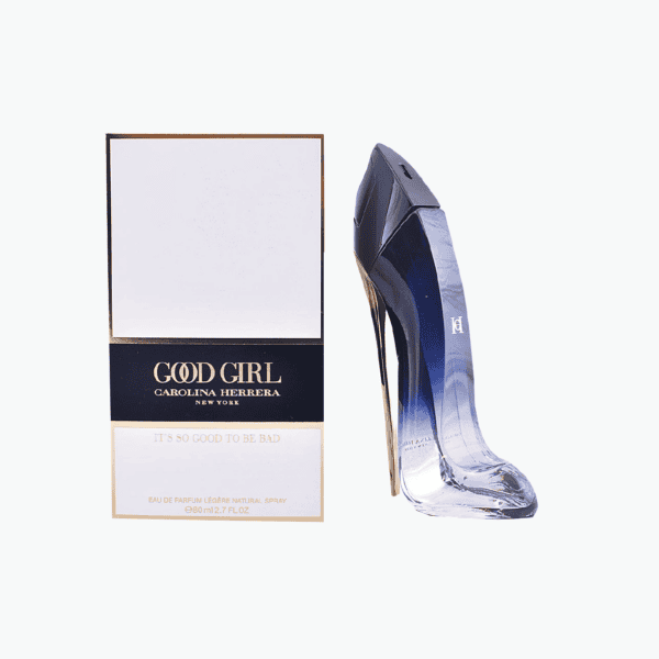 Elegant Good Girl perfume bottle with box, inspired by Carolina Herrera.