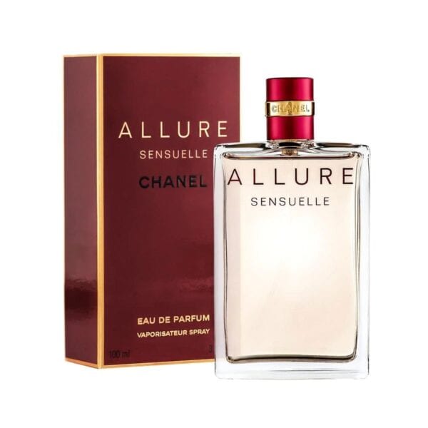 Elegant Chanel Allure Sensuelle perfume bottle with packaging.