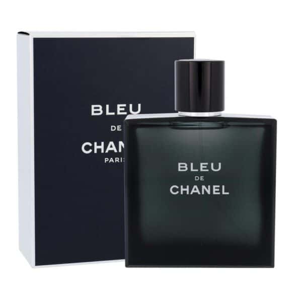 Chanel BLEU EDT 100ml men's fragrance with sleek black bottle and packaging.