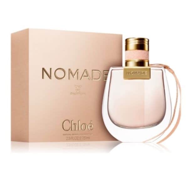 Chloé Nomade EDP 75ml perfume bottle with elegant packaging.