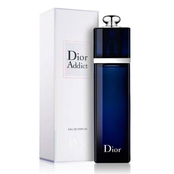 Dior Addict EDP 100ml perfume bottle with packaging, luxurious fragrance for women.