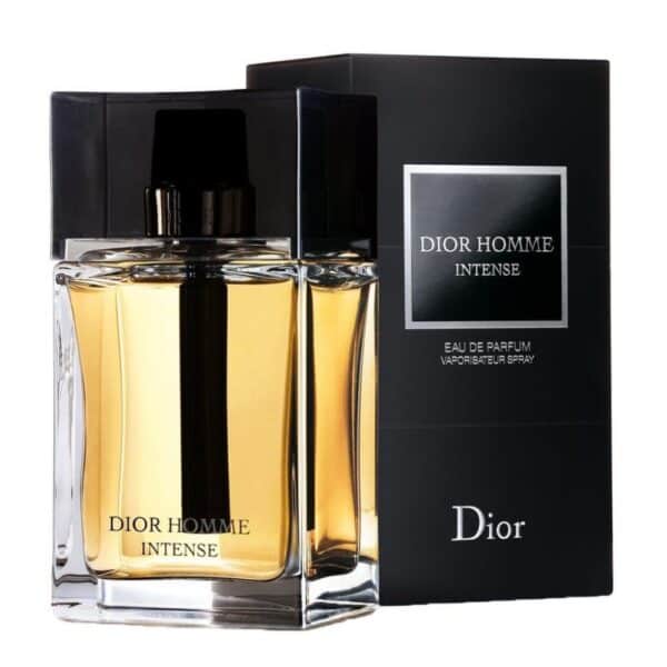 Elegant Dior Homme Intense EDP 100ml fragrance with sleek design and luxurious scent. Perfect for so.