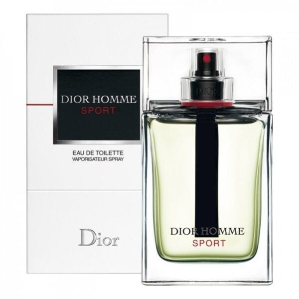 Dior Homme Sport Eau de Toilette fragrance for men, 100ml bottle with spray.