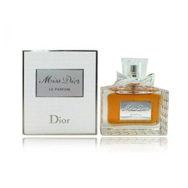 Miss Dior Le Parfum 100ml perfume bottle with elegant packaging.