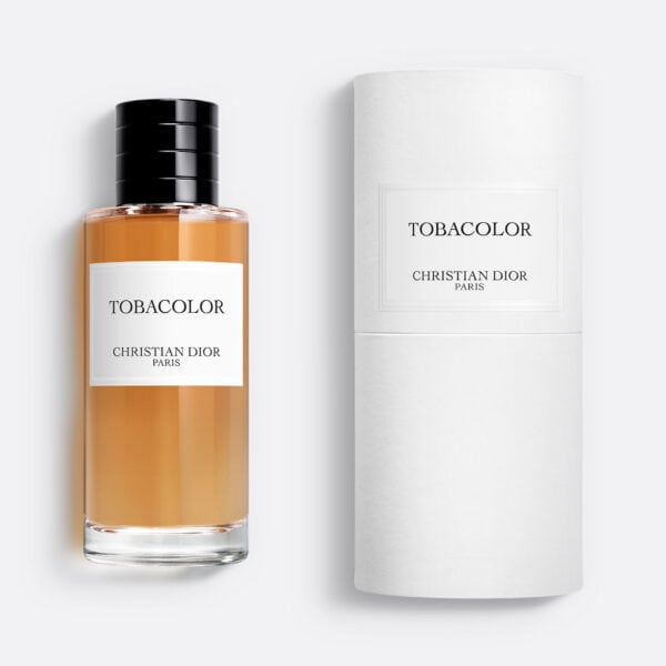 Elegant Christian Dior Tobacolor EDP perfume bottle with packaging.