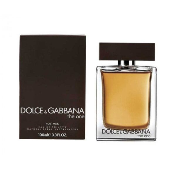 Dolce & Gabbana The One EDT 100ml fragrance for men with elegant packaging and warm, sophisticated s.