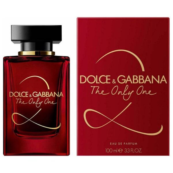 Dolce & Gabbana The Only One 2 EDP perfume bottle and box, 100ml, luxurious fragrance.