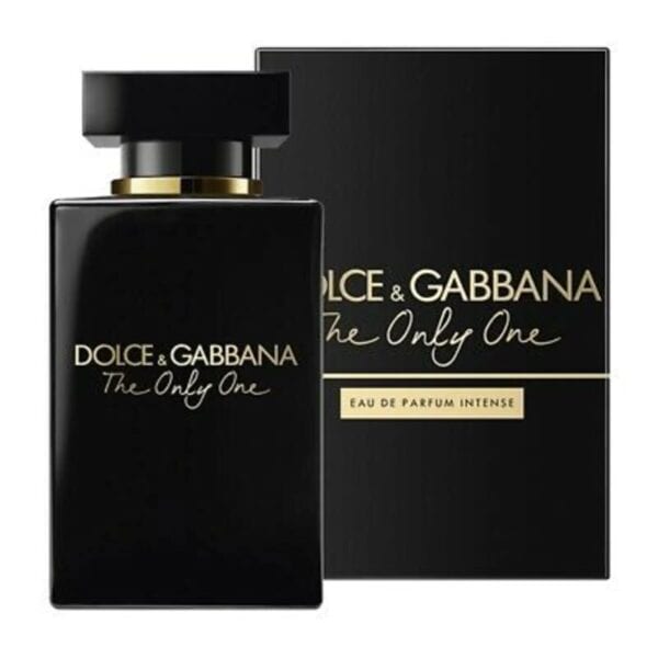 Elegant Dolce & Gabbana The Only One Intense perfume bottle with black packaging.