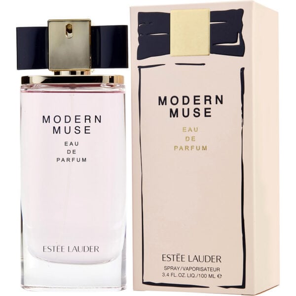 Elegant Modern Muse EDP perfume by Estée Lauder with a sleek design and floral notes.