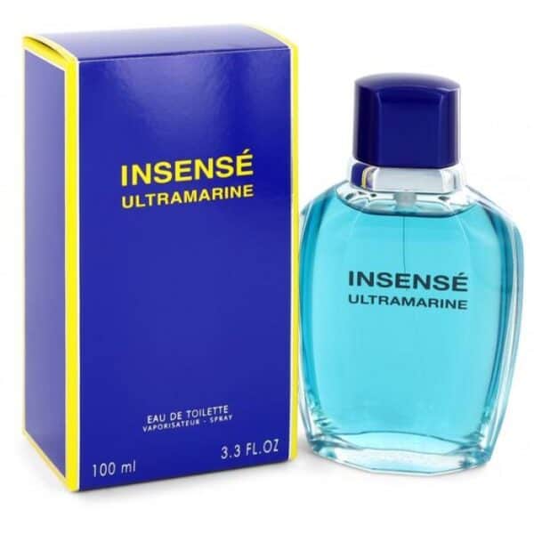 Insense Ultramarine perfume bottle and box, Givnechy fragrance for men, 100ml.