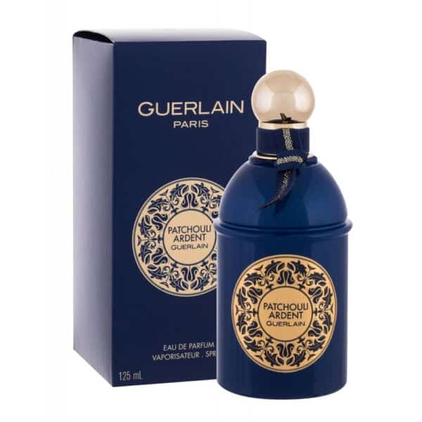 Guerlain Patchouli Ardent EDP perfume bottle with elegant packaging, 125ml size.