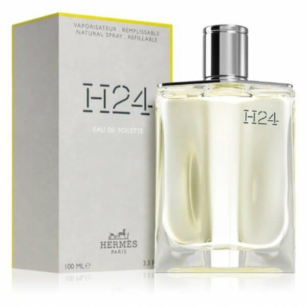 Hermes H24 Eau de Toilette fragrance in a sleek bottle, perfect for modern men.