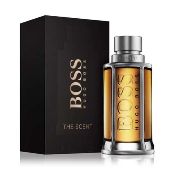 Hugo Boss The Scent EDP 100ml fragrance with sleek bottle and elegant packaging. Perfect for men see.
