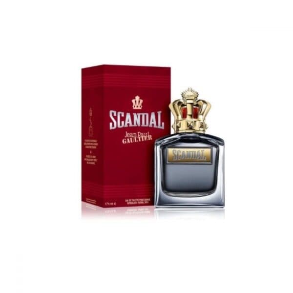 Jean Paul Gaultier Scandal Pour Homme EDT 100ml fragrance bottle with red box.