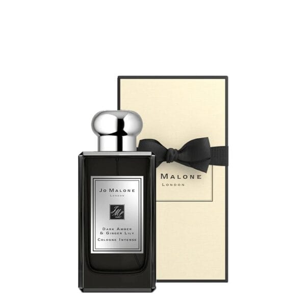 Jo Malone Dark Amber & Ginger Lily Cologne 100ml with elegant packaging.