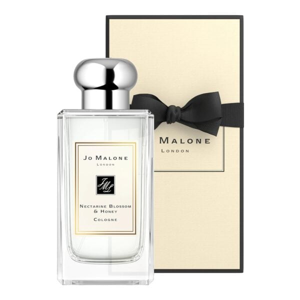 Jo Malone Nectarine Blossom & Honey perfume bottle with elegant packaging.