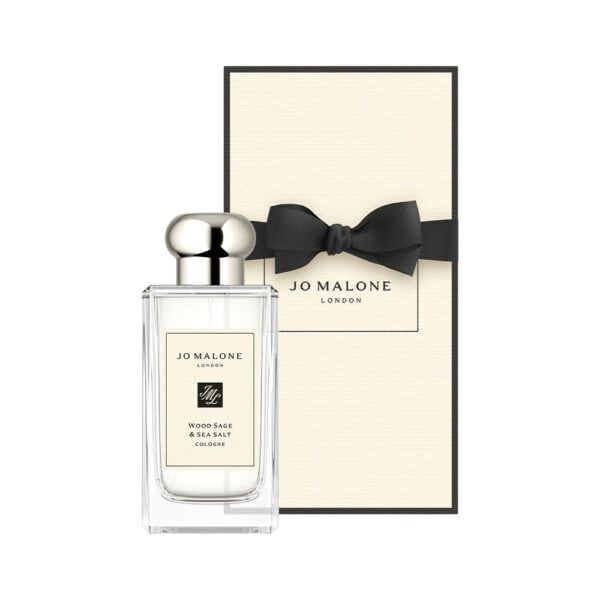 Elegant Jo Malone Wood Sage & Sea Salt fragrance with sophisticated packaging.