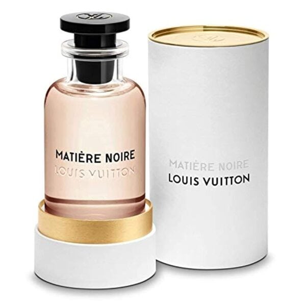 Louis Vuitton Matière Noire EDP perfume bottle with elegant packaging.