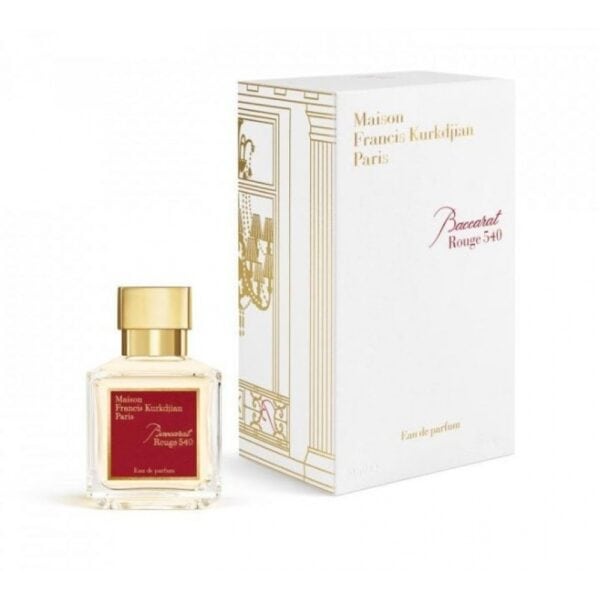 Baccarat Rouge 540 perfume by Maison Francis Kurkdjian in a luxurious bottle and box.