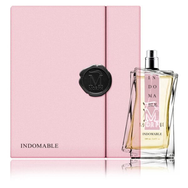 Perfume bottle and box for Morph Indomable 100ml fragrance.