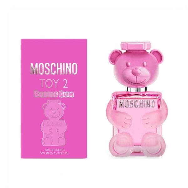 Moschino Toy 2 Bubble Gum EDP 100ml perfume bottle with pink teddy bear design.