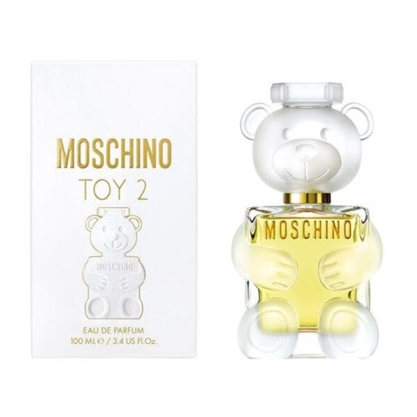 Moschino Toy 2 EDP 100ml perfume bottle with teddy bear design.