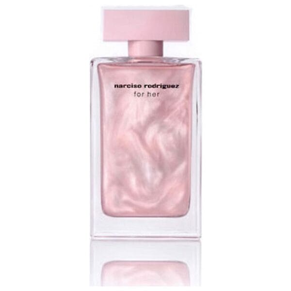 Elegant Narciso Rodriguez For Her Iridescent EDP 100ml perfume bottle.