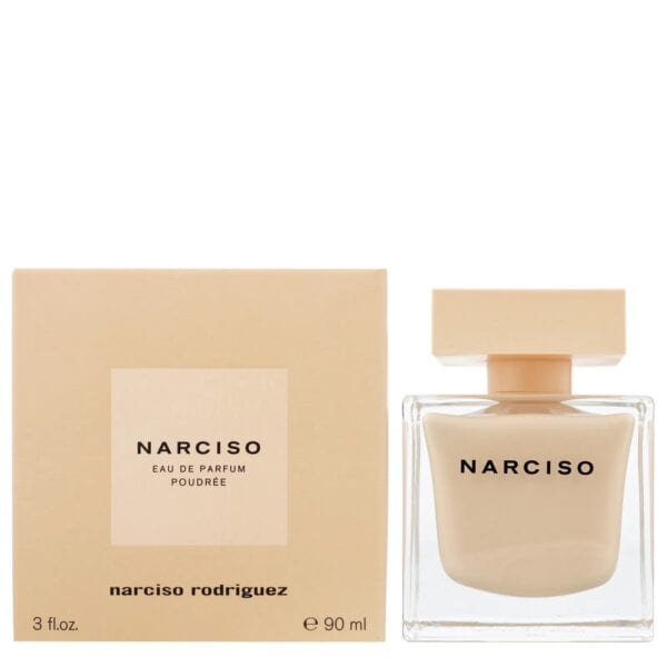 Narciso Rodriguez Poudree EDP 100ml perfume bottle and box.