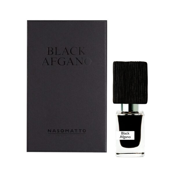 Elegant Black Afgano EDP 30ml fragrance by Nasamotto, perfect for sophisticated scent lovers.