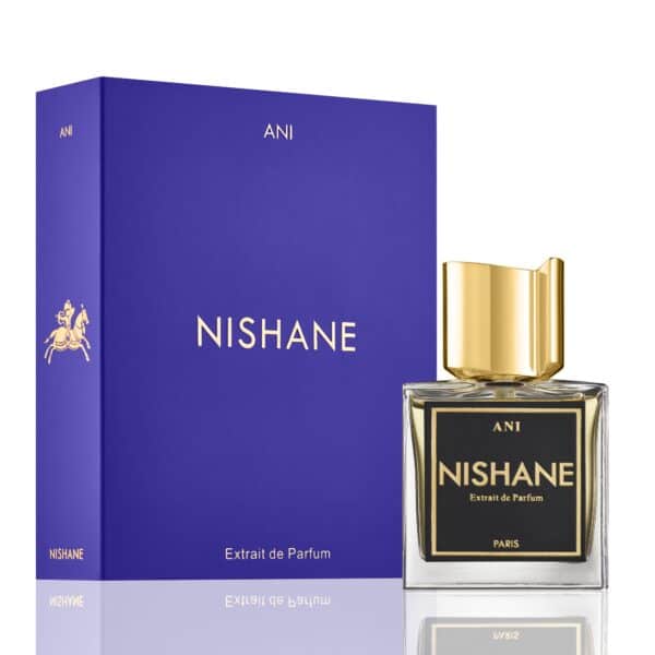 Nishane Ani perfume bottle and box, luxury fragrance for women and men.