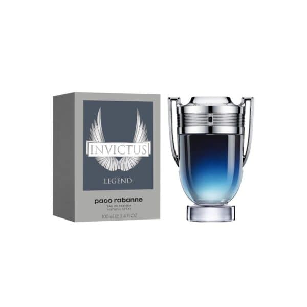 Paco Rabanne Invictus Legend 100ml perfume bottle with packaging.