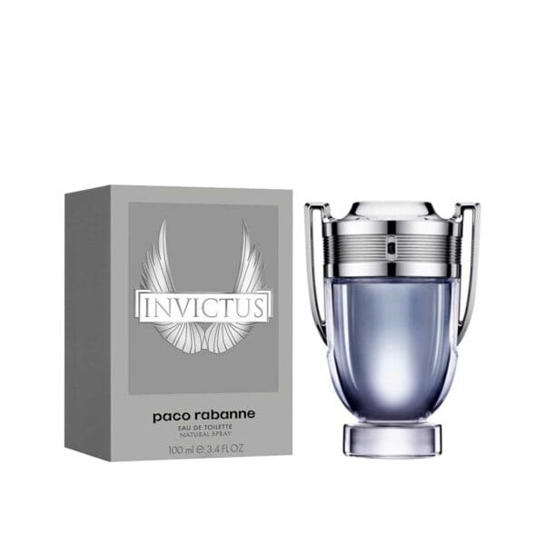 Invictus Platinum EDP perfume for men with sleek silver bottle and elegant packaging.