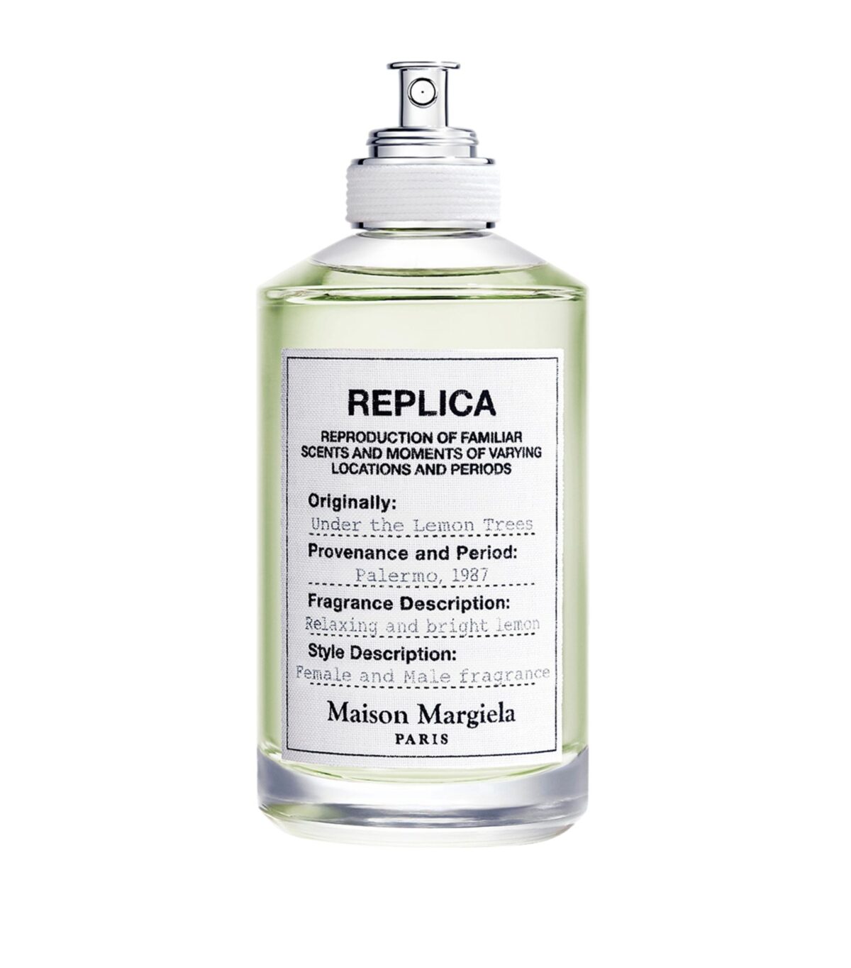 replica under lemon trees 100ml edt perfume