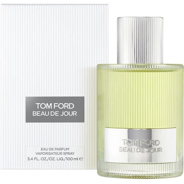 Elegant Tom Ford Beau De Jour fragrance bottle with packaging.