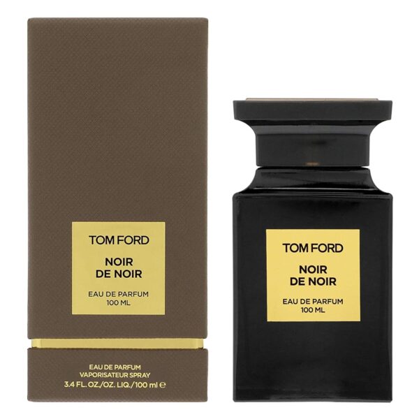 Elegant Tom Ford Noir de Noir perfume bottle with packaging.