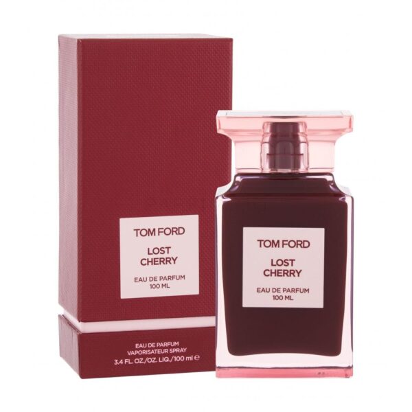 Lost Cherry Tom Ford perfume bottle with packaging.