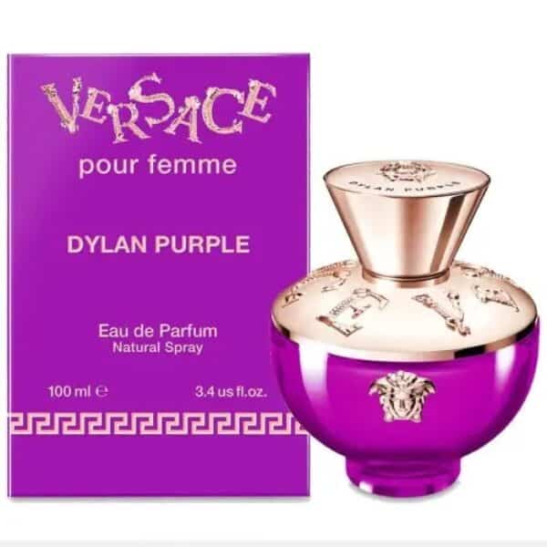 Versace Dylan Purple perfume bottle with packaging for women.