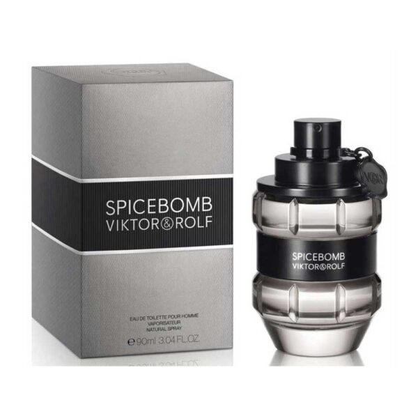 Viktor & Rolf Spicebomb EDT 90ml perfume bottle with packaging, a popular men's fragrance.