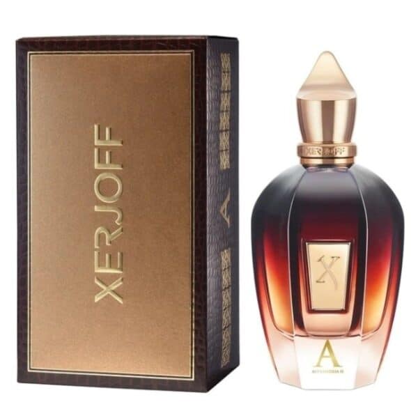 Luxurious Xerjoff Alexandria II perfume bottle with elegant packaging.