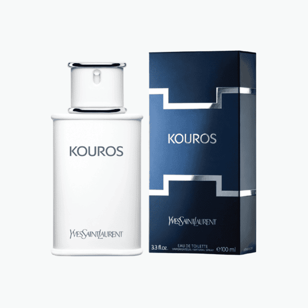Yves Saint Laurent Kouros Eau de Toilette 100ml with sleek bottle and packaging.