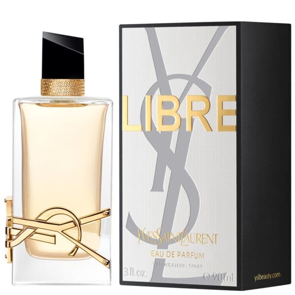 Yves Saint Laurent Libre EDP 90ml fragrance with elegant bottle and stylish packaging.
