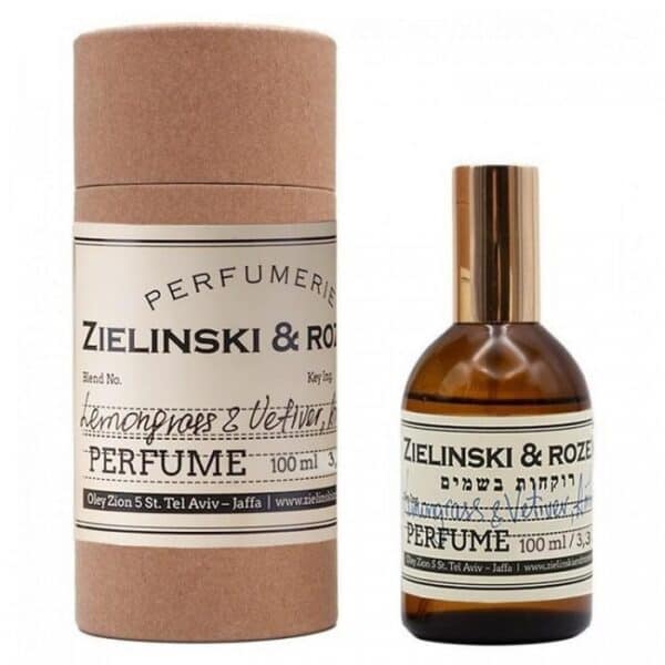 Elegant Lemongrass & Vetiver Perfume Bottle for Men and Women.